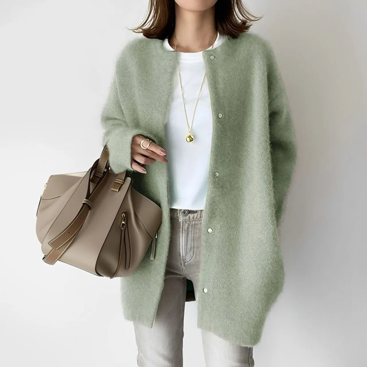Soft Knit Button Cardigan – 2025 Autumn Luxe