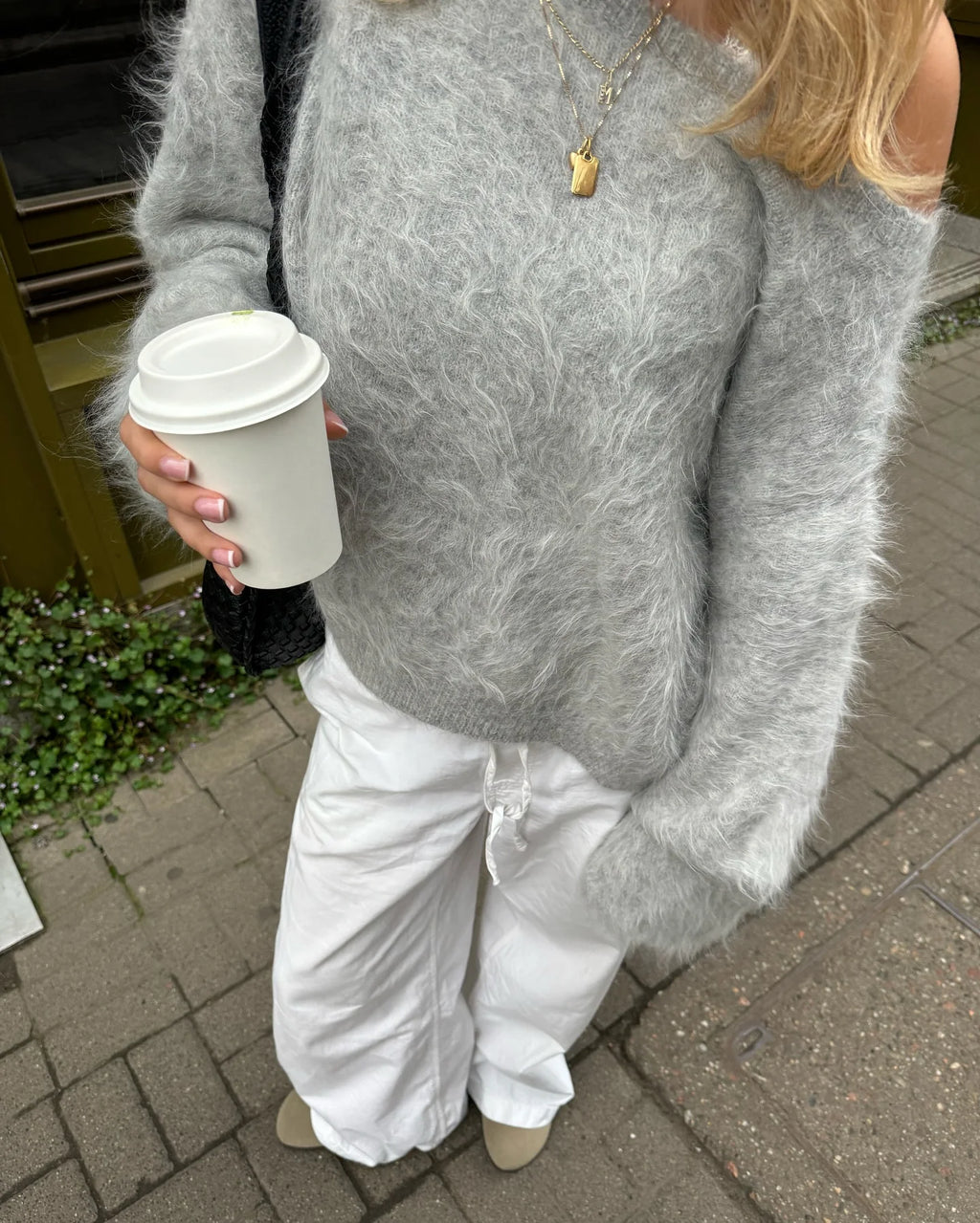 Sexy One-Shoulder Knit Sweater – 2025 Elegant Fit