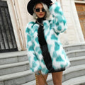 Luxury Faux Fox Fur Coat – Plush Edition