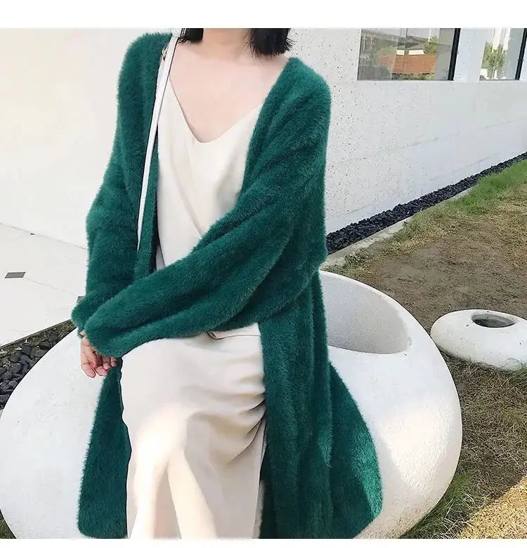 Plush Mink Knit Cardigan – Winter Luxe Edition