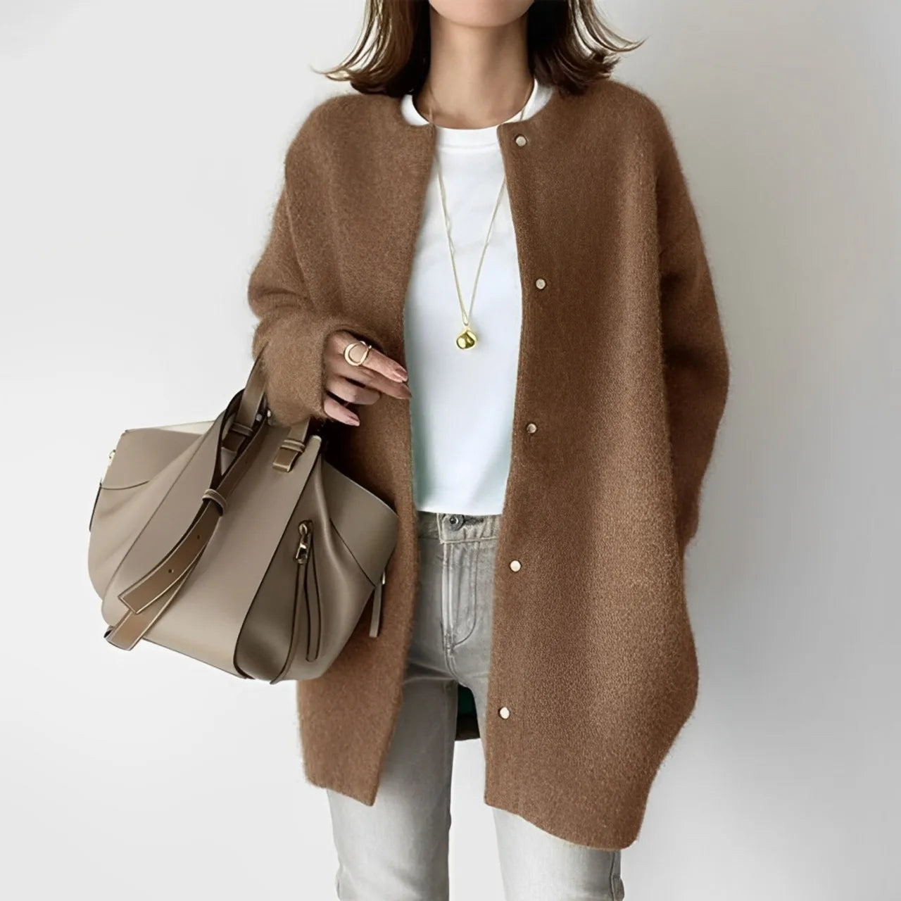 Soft Knit Button Cardigan – 2025 Autumn Luxe