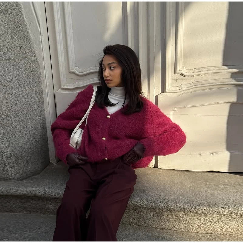 Sexy One-Shoulder Knit Sweater – 2025 Elegant Fit