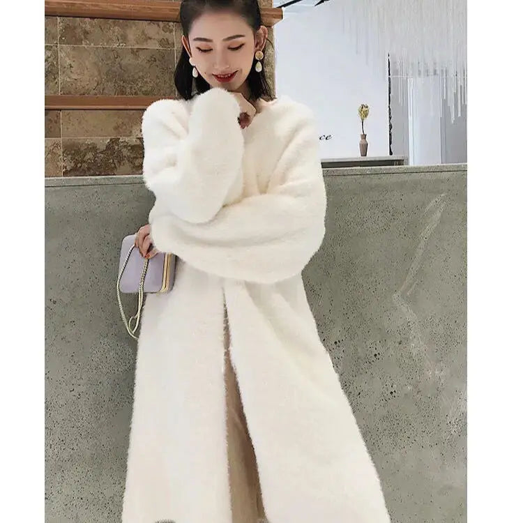 Plush Mink Knit Cardigan – Winter Luxe Edition