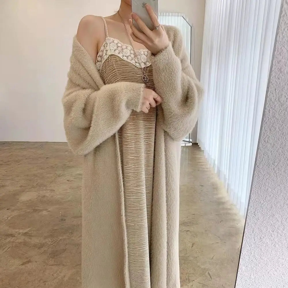 Plush Mink Knit Cardigan – Winter Luxe Edition
