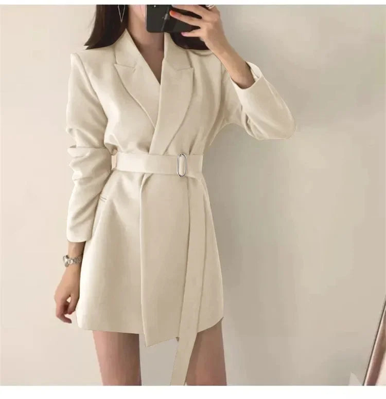 Elegant White Blazer – High-End Women's Jacket
