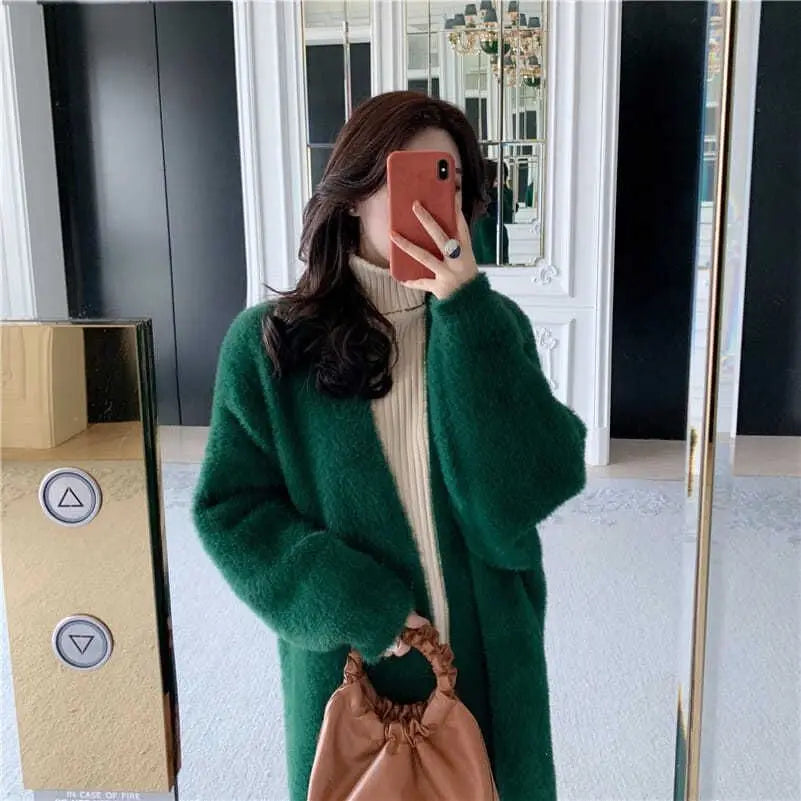 Plush Mink Knit Cardigan – Winter Luxe Edition