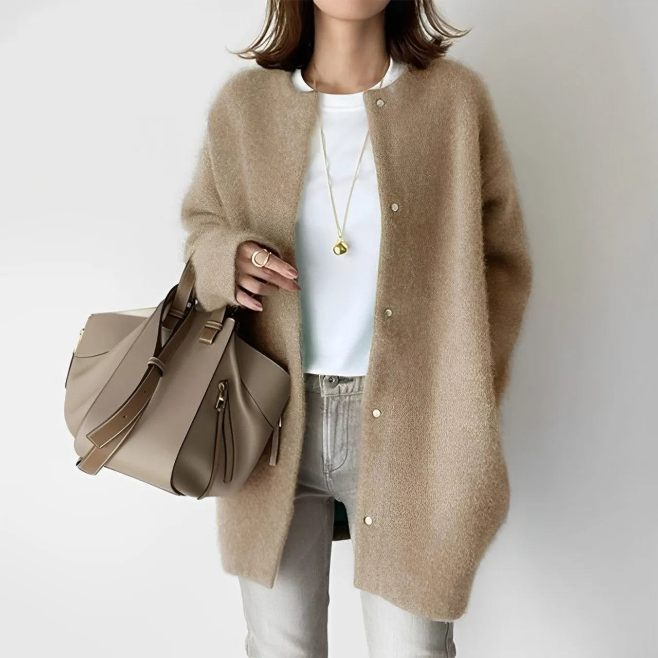 Soft Knit Button Cardigan – 2025 Autumn Luxe